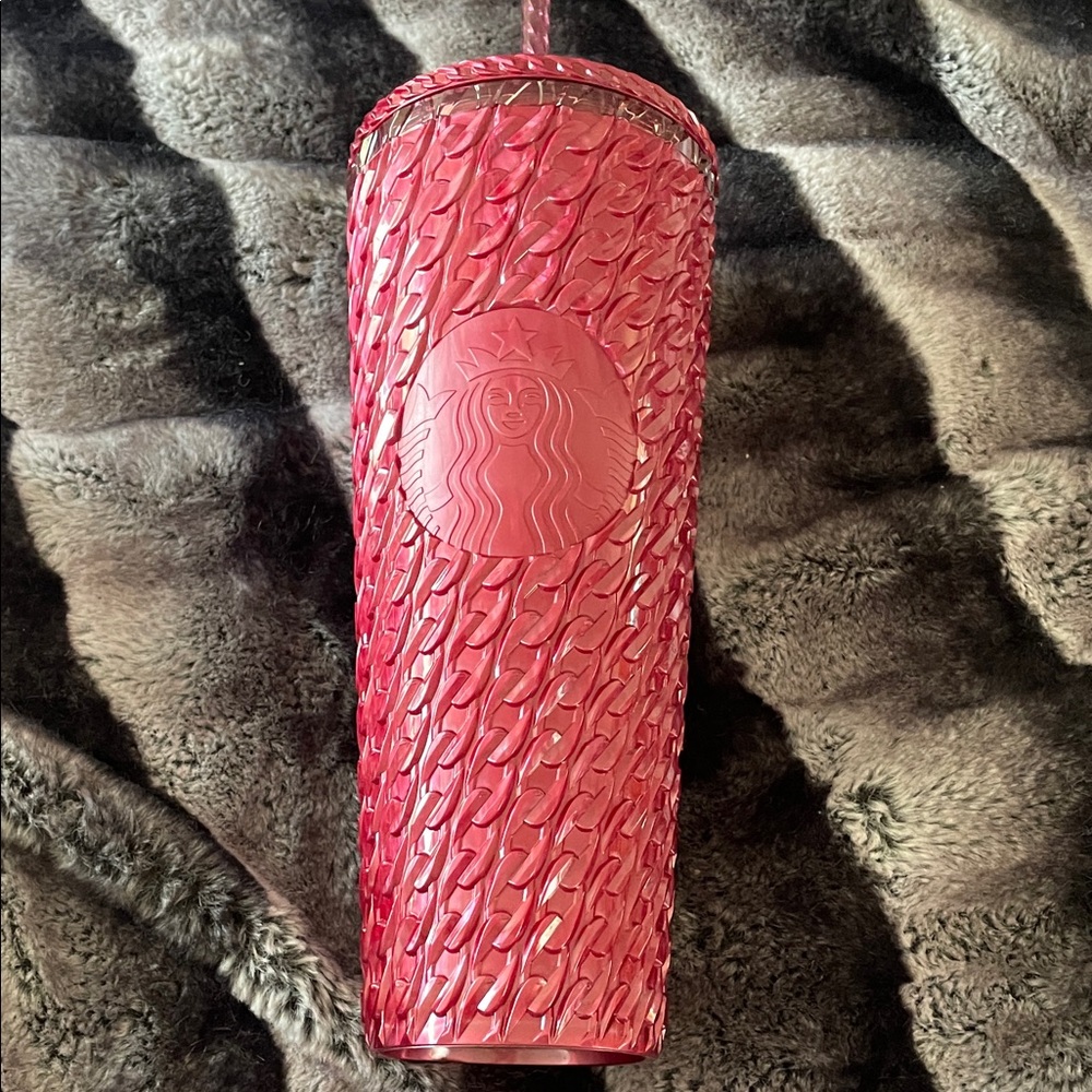 Starbucks Textured Pink Tumbler